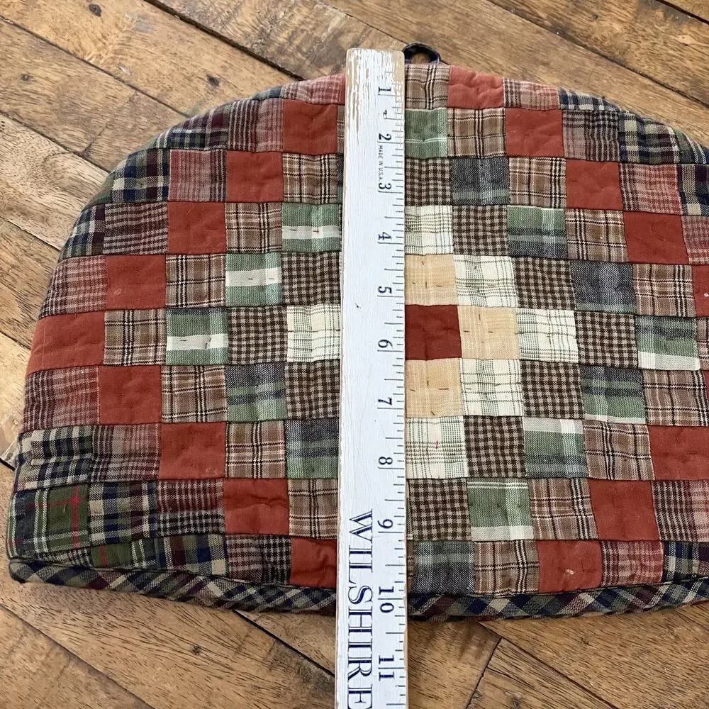 Hand Quilted Patchwork Tea Cozy for Teapot Made in India 13” x 10”